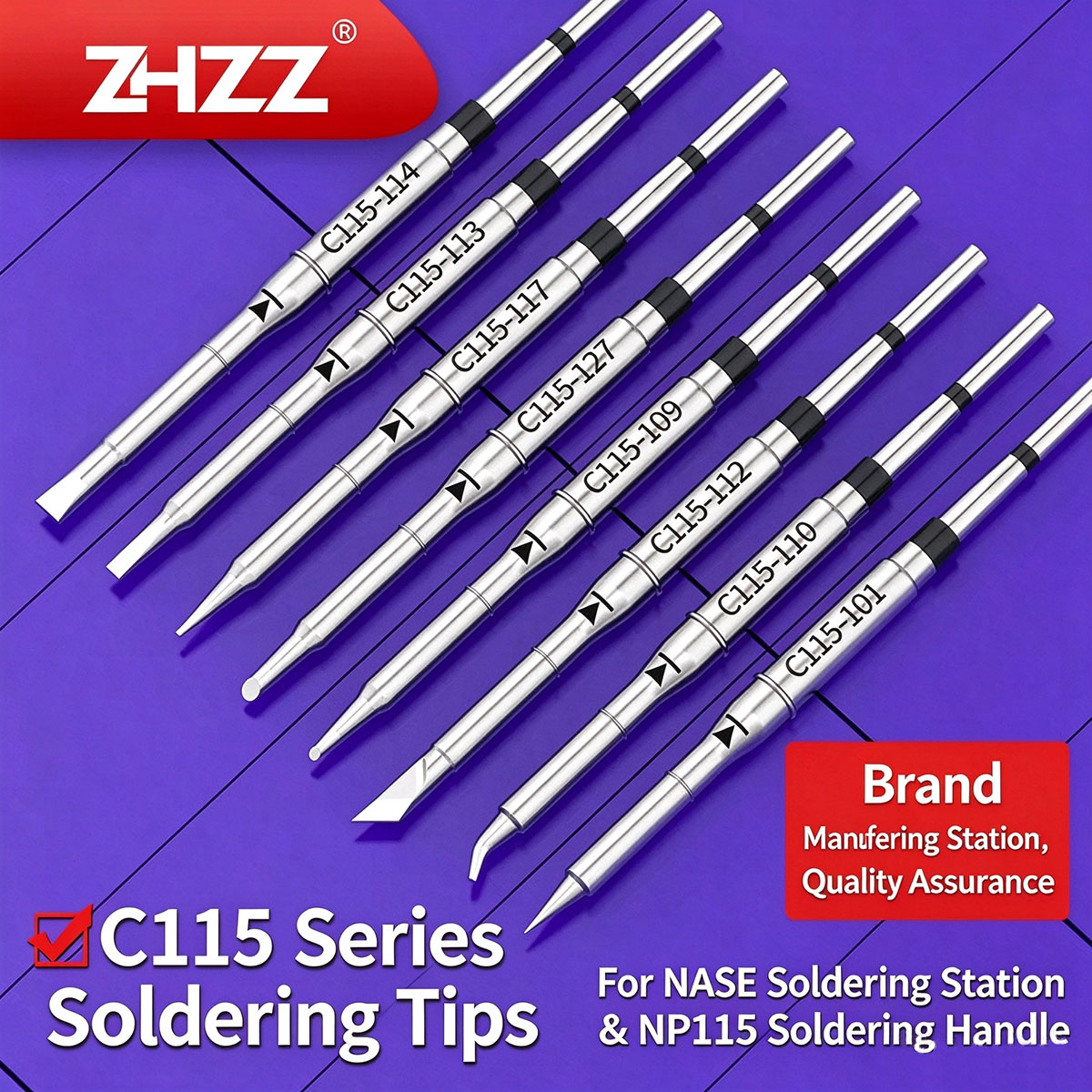 C115 Nano Soldering Iron Station - C115 Lötspitzen C115-113 107 120 105