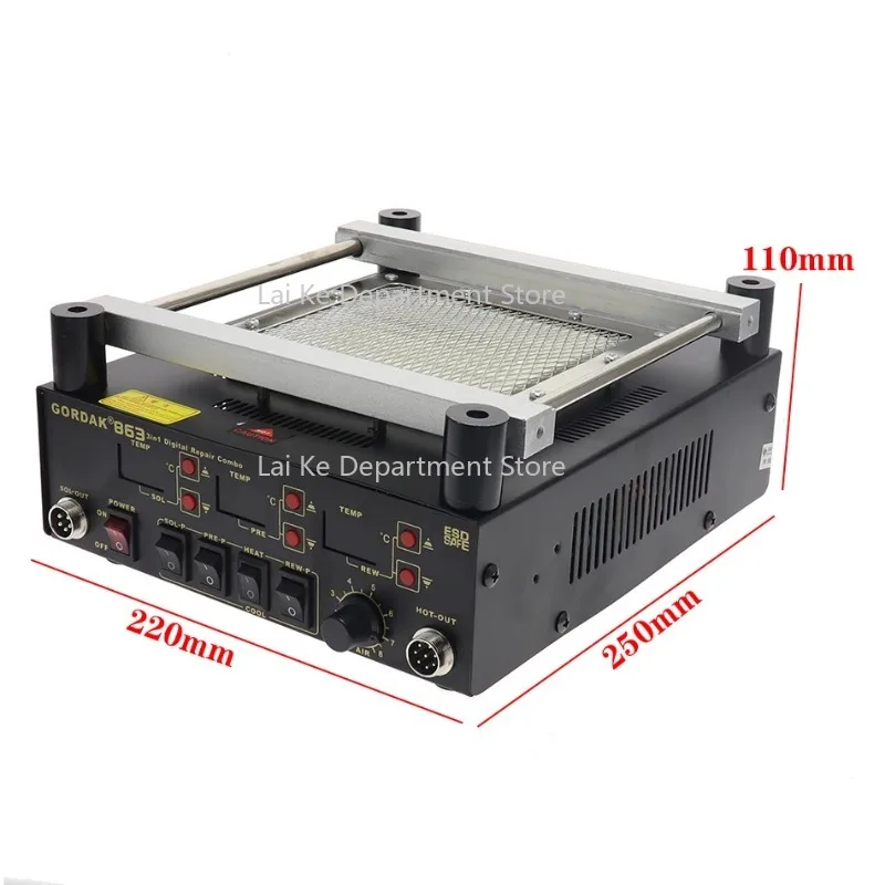 3-in-1 Digitale Heißluftpistol – Infrared Bga Rework Station Bewertung und Preis